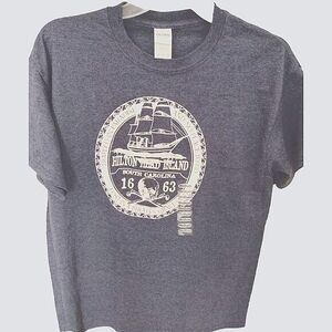 New Hilton Head SC Blue Tee Men's Size Medium T Shirt